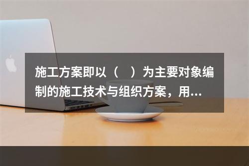 施工方案即以（　）为主要对象编制的施工技术与组织方案，用以具