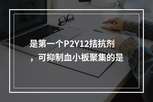 是第一个P2Y12拮抗剂，可抑制血小板聚集的是