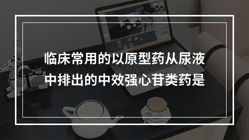 临床常用的以原型药从尿液中排出的中效强心苷类药是