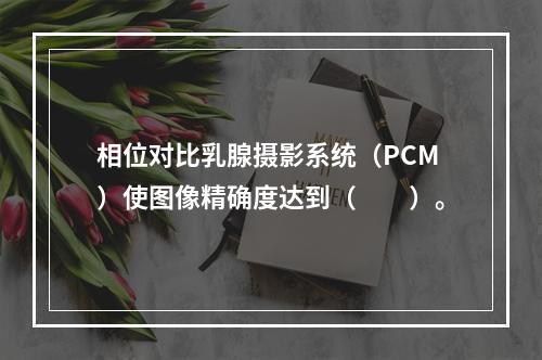 相位对比乳腺摄影系统（PCM）使图像精确度达到（　　）。