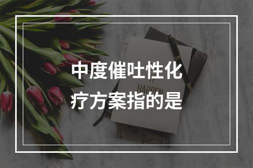 中度催吐性化疗方案指的是