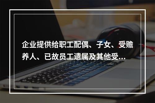 企业提供给职工配偶、子女、受赡养人、已故员工遗属及其他受益人