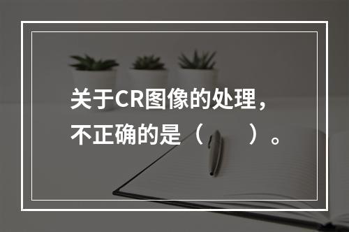 关于CR图像的处理，不正确的是（　　）。