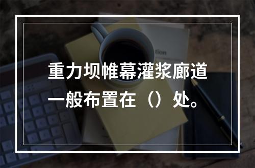 重力坝帷幕灌浆廊道一般布置在（）处。