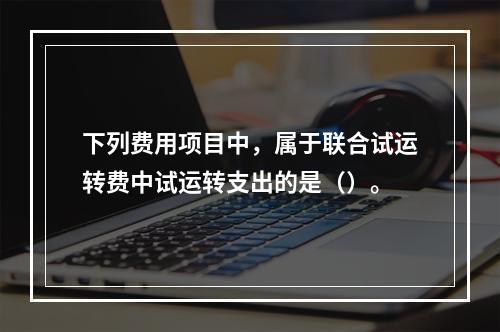 下列费用项目中，属于联合试运转费中试运转支出的是（）。