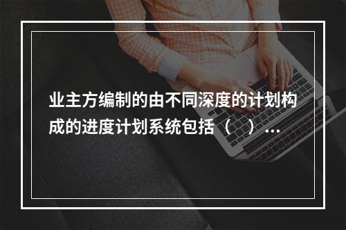 业主方编制的由不同深度的计划构成的进度计划系统包括（　）。