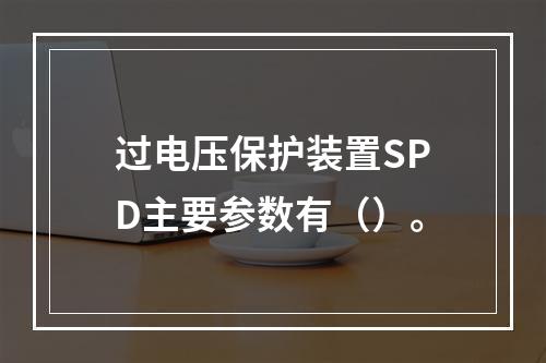 过电压保护装置SPD主要参数有（）。