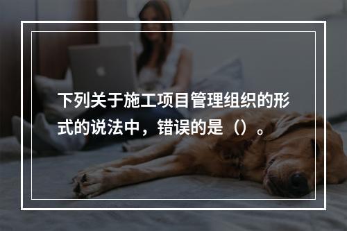 下列关于施工项目管理组织的形式的说法中，错误的是（）。