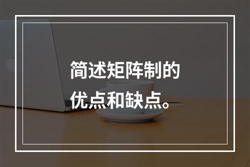 简述矩阵制的优点和缺点。