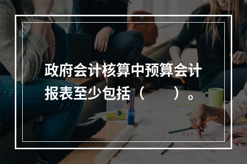 政府会计核算中预算会计报表至少包括（　　）。