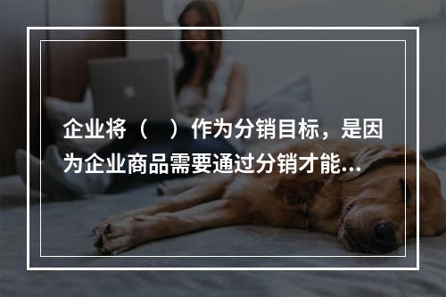 企业将（　）作为分销目标，是因为企业商品需要通过分销才能到