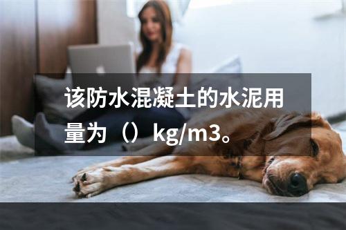 该防水混凝土的水泥用量为（）kg/m3。