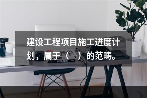 建设工程项目施工进度计划，属于（　）的范畴。