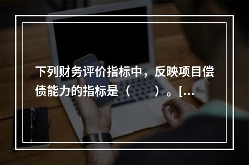 下列财务评价指标中，反映项目偿债能力的指标是（　　）。[2