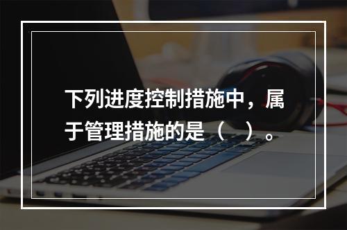 下列进度控制措施中，属于管理措施的是（　）。