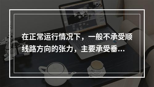 在正常运行情况下，一般不承受顺线路方向的张力，主要承受垂直荷