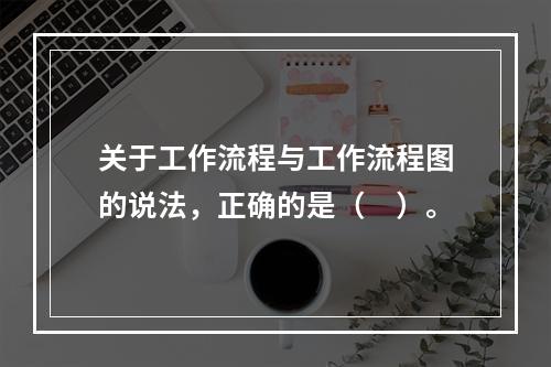 关于工作流程与工作流程图的说法，正确的是（　）。