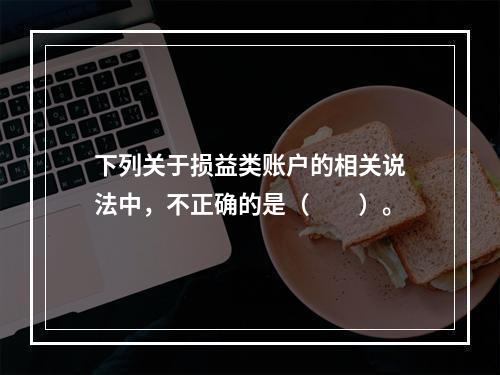 下列关于损益类账户的相关说法中，不正确的是（　　）。