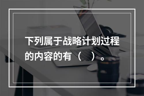 下列属于战略计划过程的内容的有（　）。