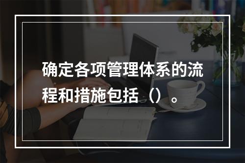 确定各项管理体系的流程和措施包括（）。