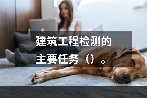 建筑工程检测的主要任务（）。