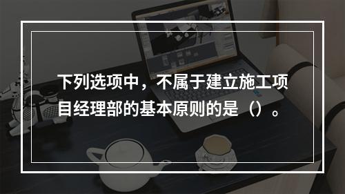 下列选项中，不属于建立施工项目经理部的基本原则的是（）。