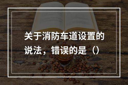 关于消防车道设置的说法，错误的是（）