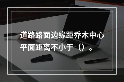 道路路面边缘距乔木中心平面距离不小于（）。