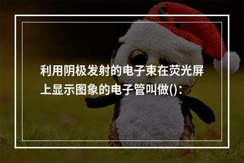 利用阴极发射的电子束在荧光屏上显示图象的电子管叫做()：