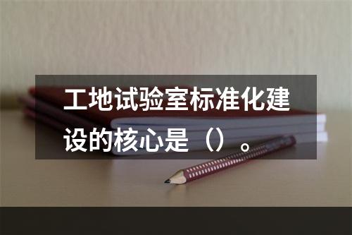 工地试验室标准化建设的核心是（）。