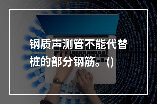 钢质声测管不能代替桩的部分钢筋。()