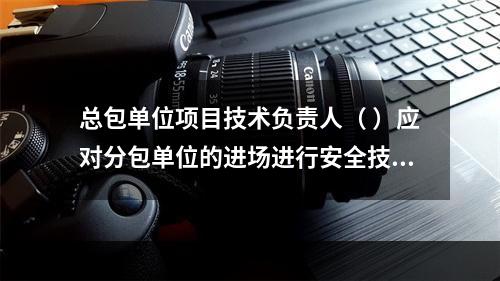 总包单位项目技术负责人（ ）应对分包单位的进场进行安全技术总