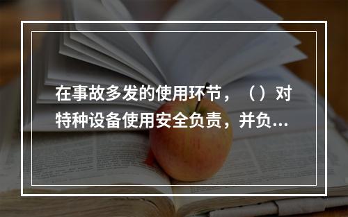 在事故多发的使用环节，（ ）对特种设备使用安全负责，并负有对