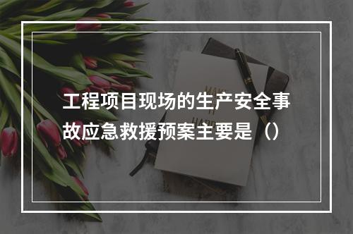 工程项目现场的生产安全事故应急救援预案主要是（）