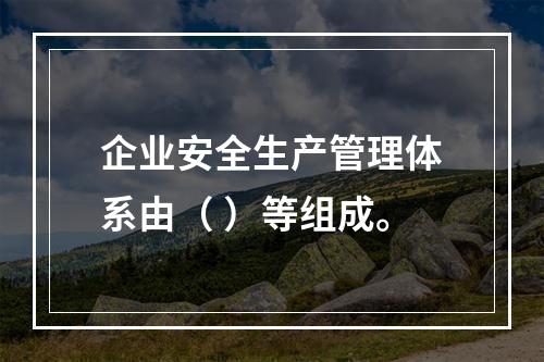 企业安全生产管理体系由（ ）等组成。