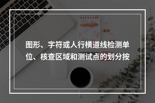 图形、字符或人行横道线检测单位、核查区域和测试点的划分按