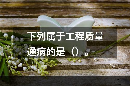 下列属于工程质量通病的是（）。