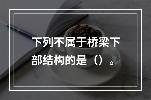 下列不属于桥梁下部结构的是（）。