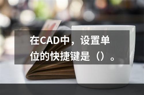 在CAD中，设置单位的快捷键是（）。