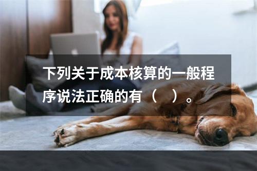 下列关于成本核算的一般程序说法正确的有（　）。