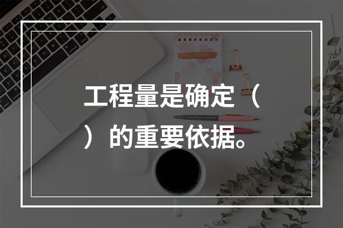 工程量是确定（）的重要依据。