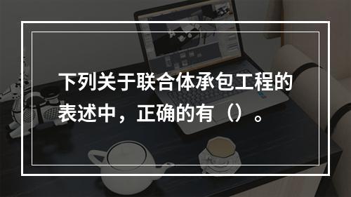 下列关于联合体承包工程的表述中，正确的有（）。