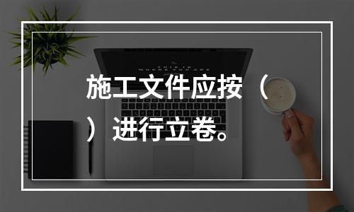 施工文件应按（）进行立卷。