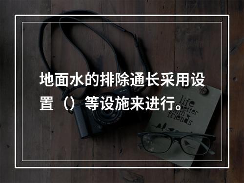 地面水的排除通长采用设置（）等设施来进行。