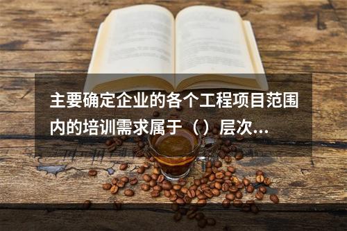 主要确定企业的各个工程项目范围内的培训需求属于（ ）层次分析