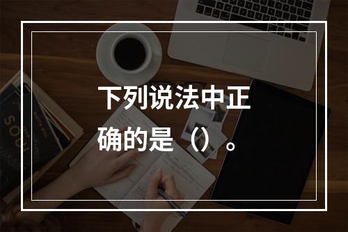 下列说法中正确的是（）。