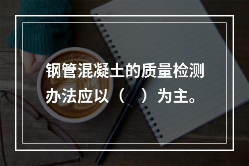 钢管混凝土的质量检测办法应以（　）为主。