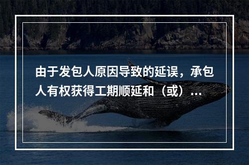 由于发包人原因导致的延误，承包人有权获得工期顺延和（或）费用