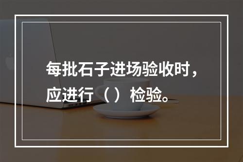 每批石子进场验收时，应进行（ ）检验。