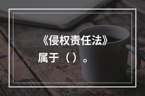 《侵权责任法》属于（ ）。